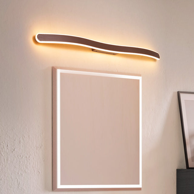 Lineaire vorm muurverlichting moderne stijl metaal 1 lichte sconce licht voor doucheruimte