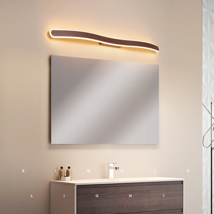 Lineaire vorm muurverlichting moderne stijl metaal 1 lichte sconce licht voor doucheruimte