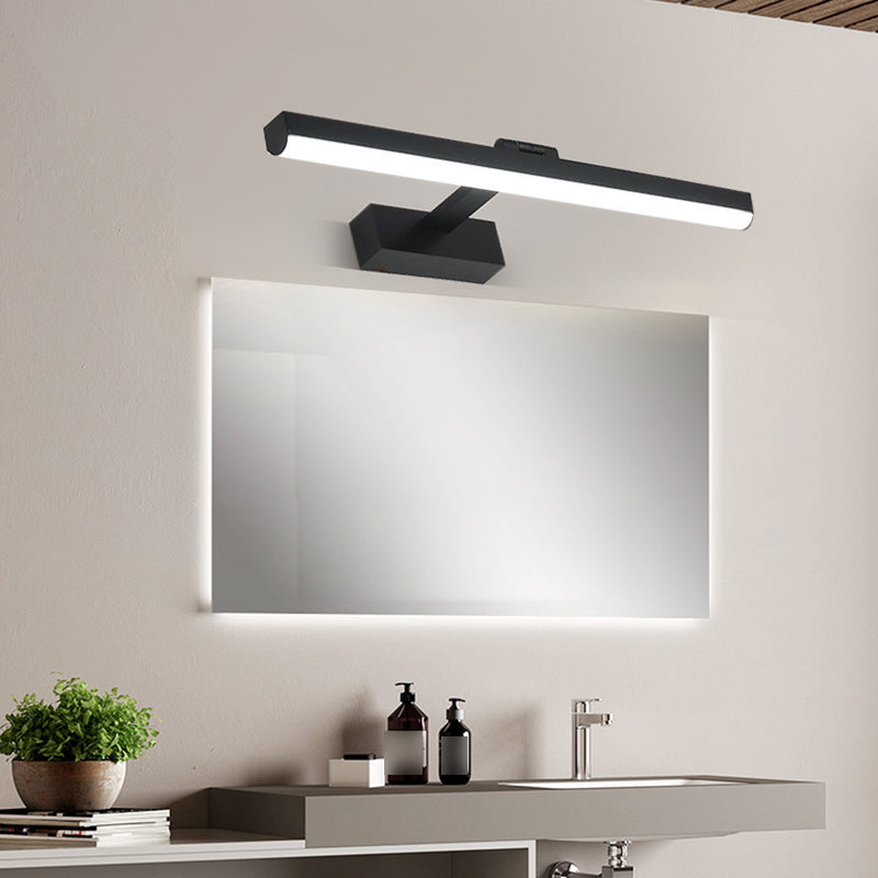 Moderne stijl strip vorm muurverlichting metaal 1 licht sconce licht voor doucheruimte