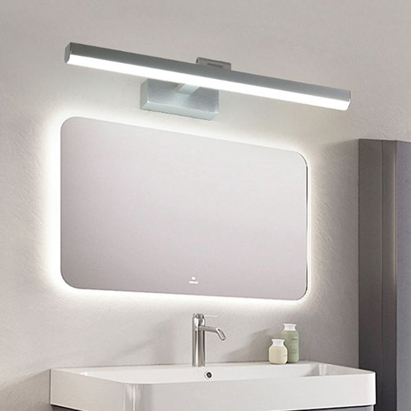 Moderne stijl strip vorm muurverlichting metaal 1 licht sconce licht voor doucheruimte