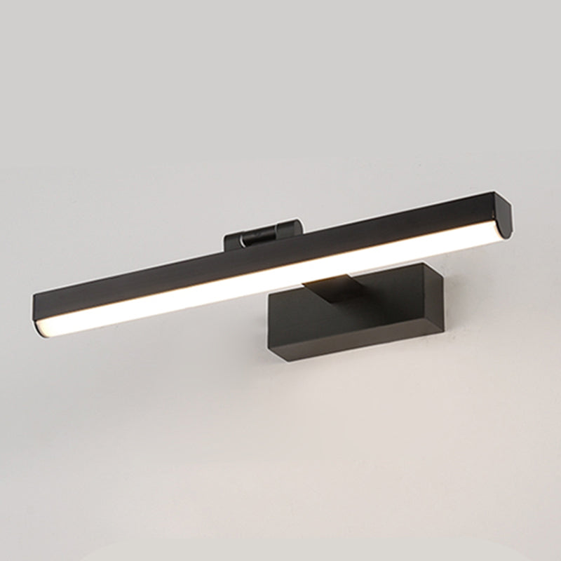 Moderne stijl strip vorm muurverlichting metaal 1 licht sconce licht voor doucheruimte