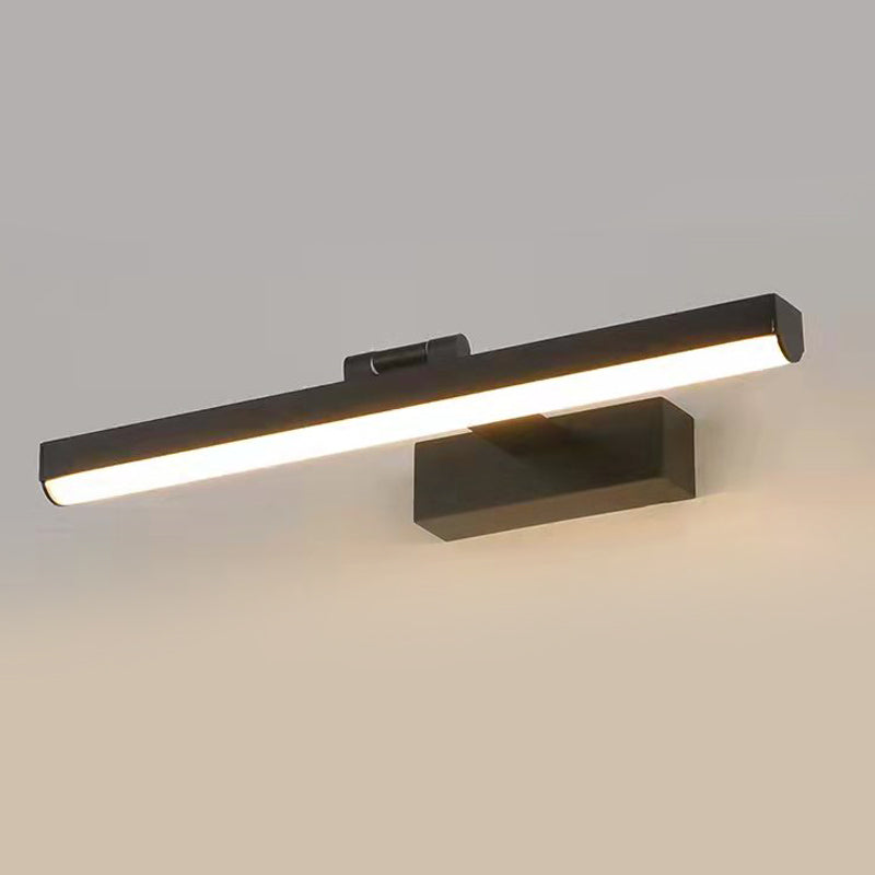 Moderne stijl strip vorm muurverlichting metaal 1 licht sconce licht voor doucheruimte