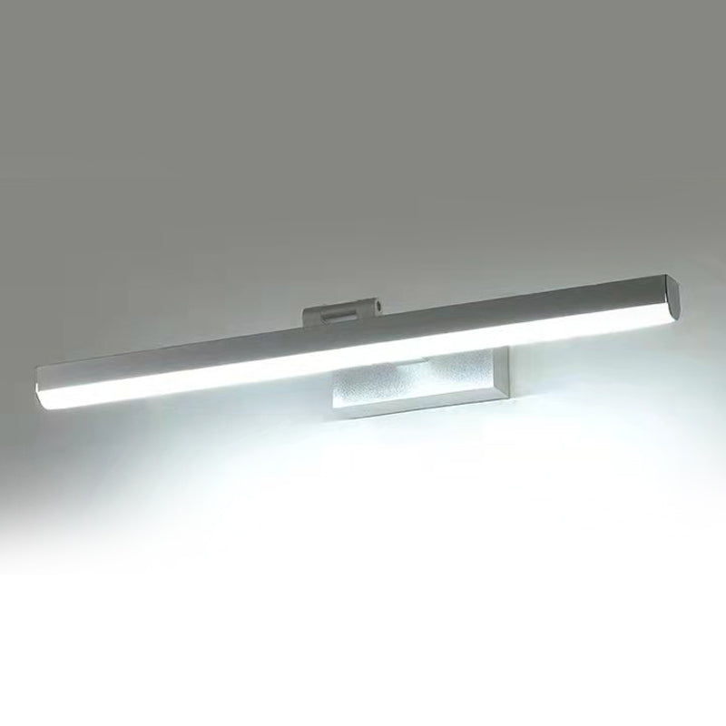 Moderne stijl strip vorm muurverlichting metaal 1 licht sconce licht voor doucheruimte