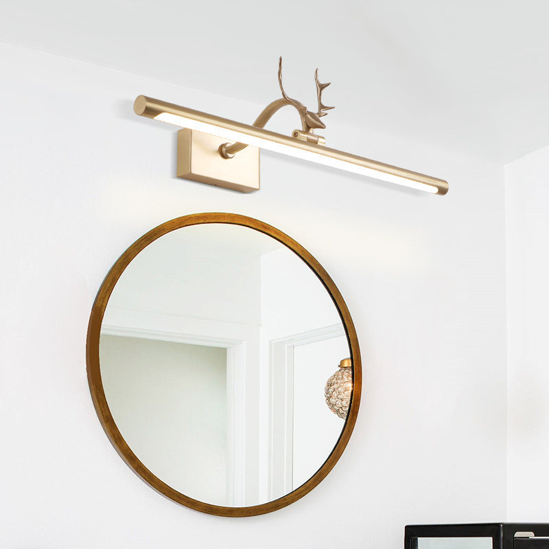 Postmoderne stijl strip vorm wandwandcontract metaal 1 lichte sconce licht voor badkamer