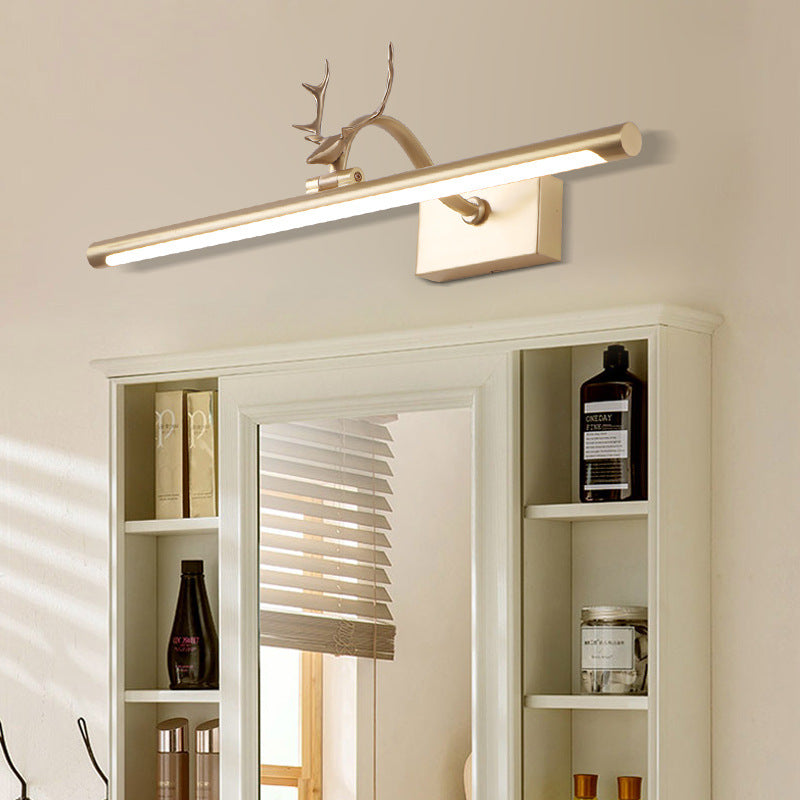 Postmoderne stijl strip vorm wandwandcontract metaal 1 lichte sconce licht voor badkamer