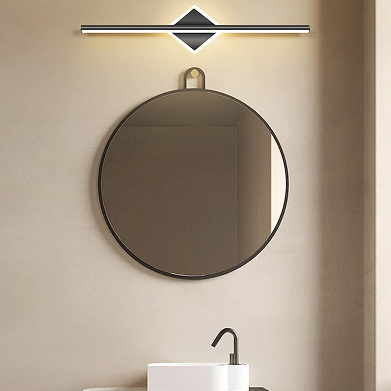 Moderne stijl lineaire vorm muur sconce metaal 2 lichte sconce licht voor badkamer