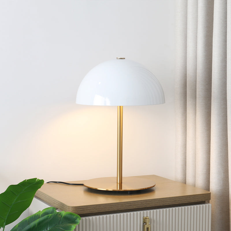 2 Lights Dome Night Table Lamps Modern Style Metal Table Lamp