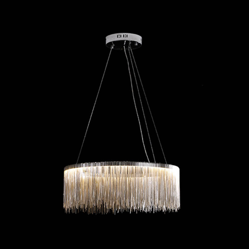 Postmodern Style Tassel Chandelier Light Nordic Minimalist Style Pendant Lamp for Bedroom