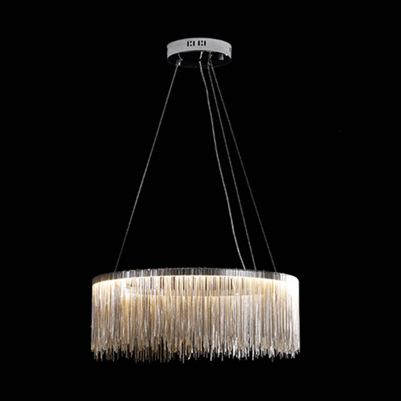 Postmodern Style Tassel Chandelier Light Nordic Minimalist Style Pendant Lamp for Bedroom