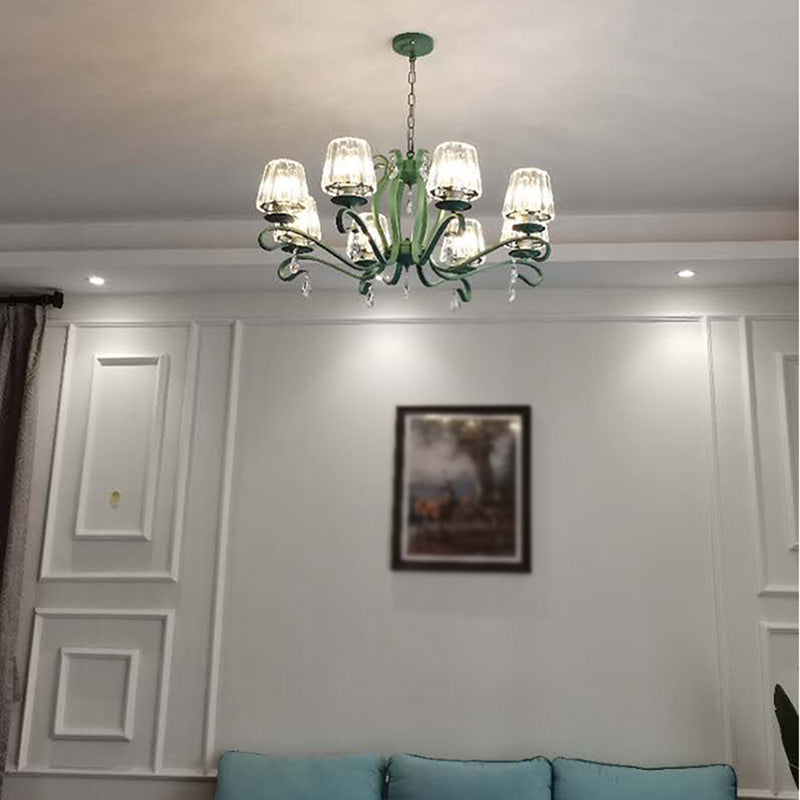 Multi Light Hanging Lamp Geometry Shape Chandelier for Living Room