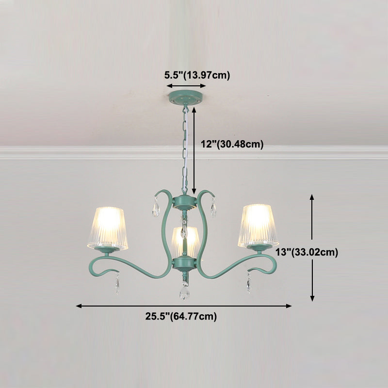 Multi Light Hanging Lamp Geometry Shape Chandelier for Living Room