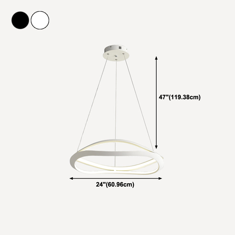 Luces de lámpara de metal de sombra espiral moderna 2 accesorios de lámpara de lámpara de luz