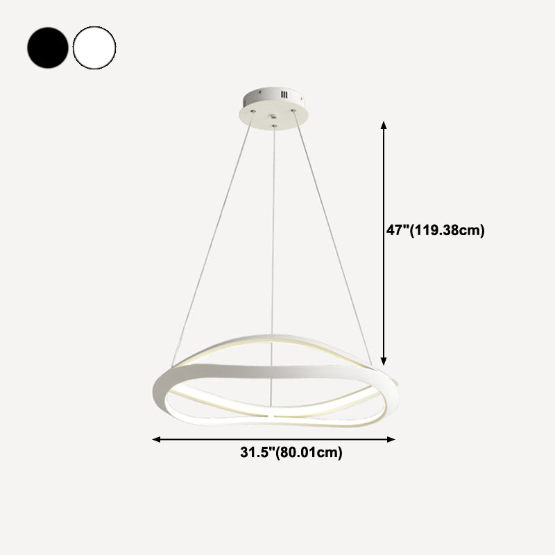 Luces de lámpara de metal de sombra espiral moderna 2 accesorios de lámpara de lámpara de luz