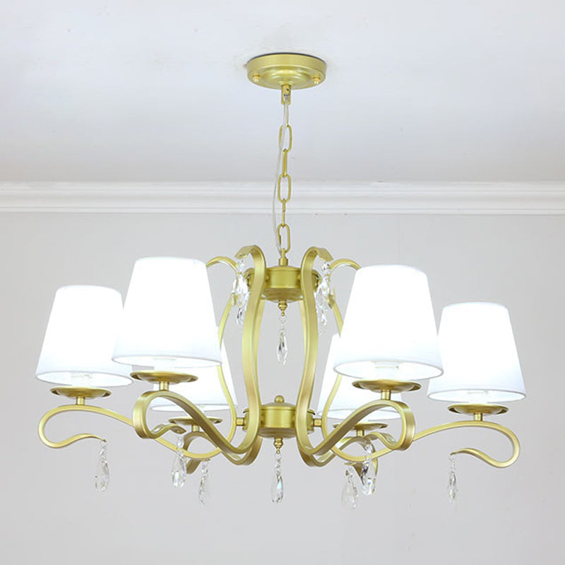 Candle Shape Chandelier Modern Macaroon Iron Down Lighting Pendant for Dining Room