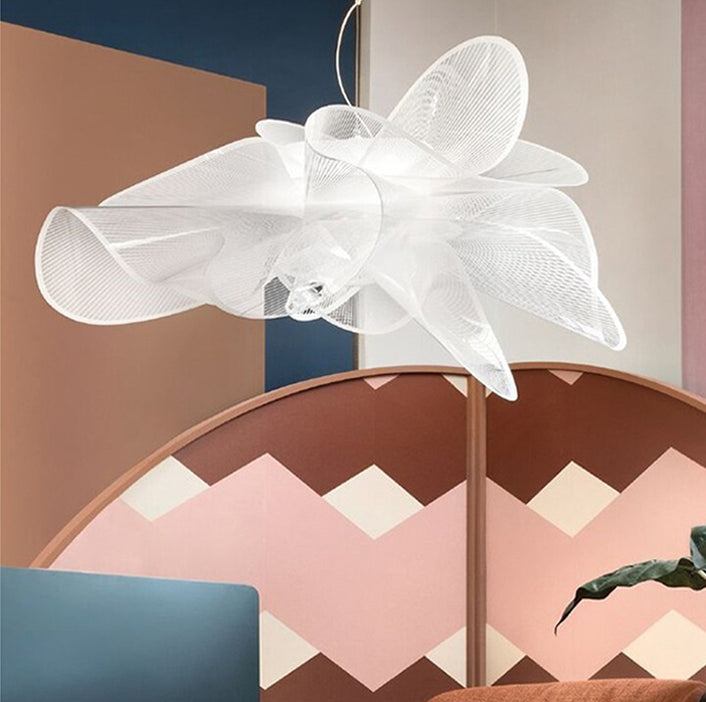 Plastique Unique Shade Hanging Lights Modern Style 1 Tête Hanging Mount Fixture pour chambre à coucher