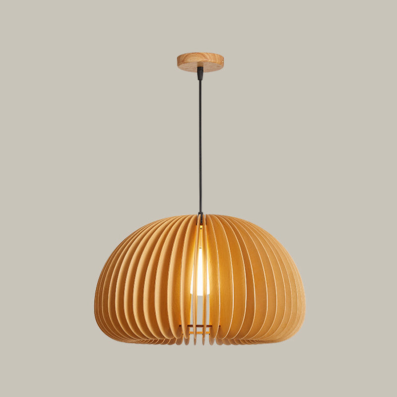 Géométrique Hanging Light Modern Style Bois 1 Lumière Flush Sanging Lighttures