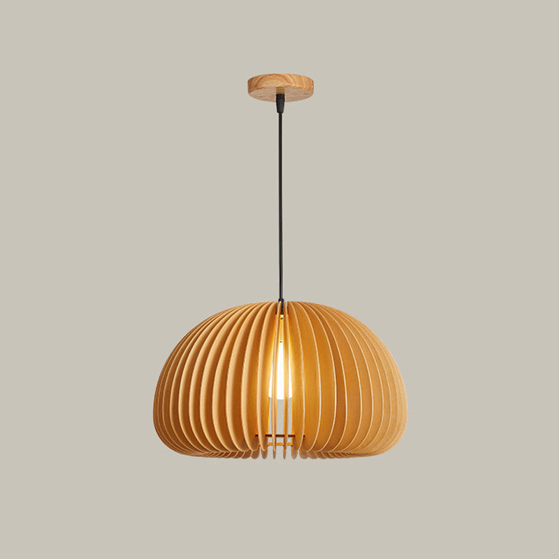 Géométrique Hanging Light Modern Style Bois 1 Lumière Flush Sanging Lighttures