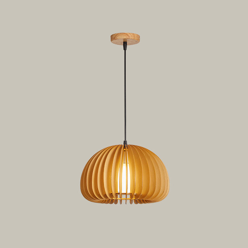 Géométrique Hanging Light Modern Style Bois 1 Lumière Flush Sanging Lighttures