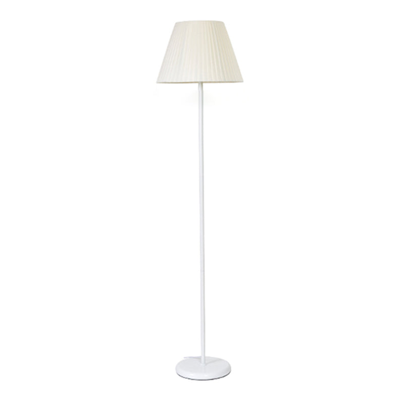 Modern semplice lampada da pavimento maculare lampadina lampadina con tonalità di stoffa per camera da letto