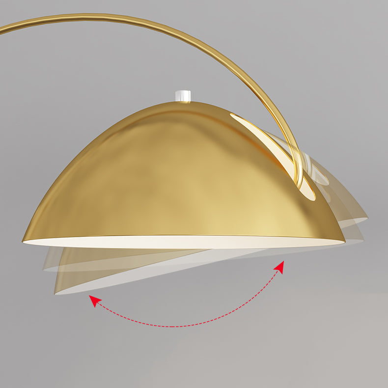 Moderno semplice lampada da pavimento in ferro geometria Lulb pavimenti con base di marmo per camera da letto