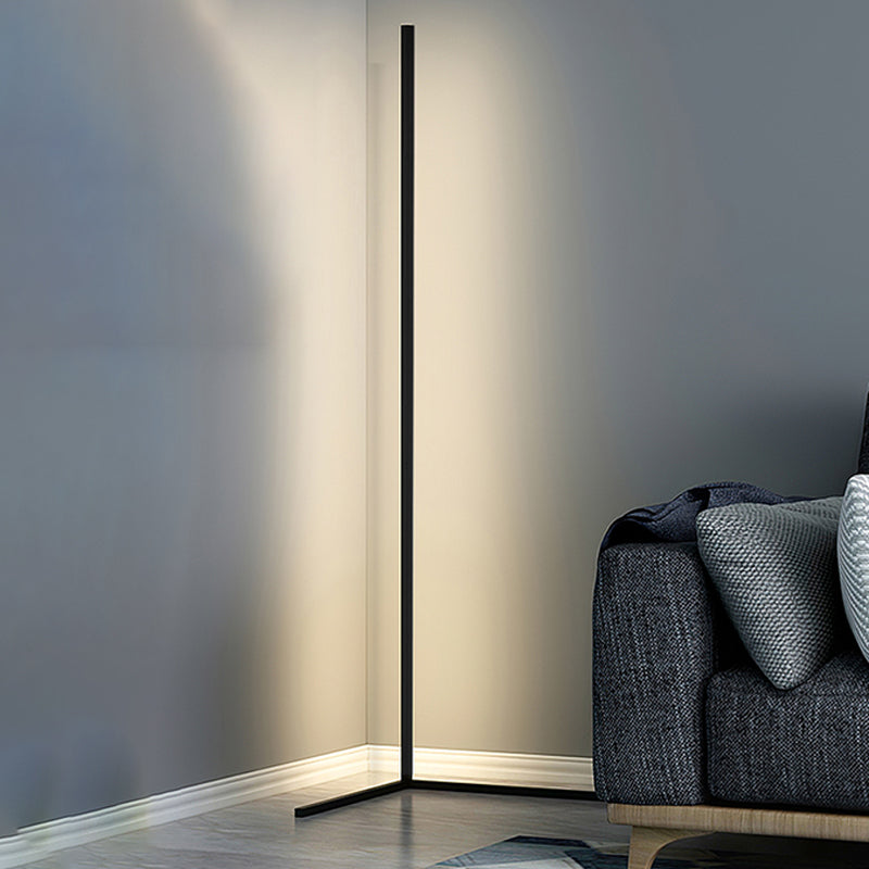 Modern Triangle Floor Light 1-Light LED Floor Standing Lamp with Acrylic Shade for Bedroom