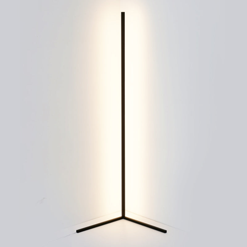 Modern Triangle Floor Light 1-Light LED Floor Standing Lamp with Acrylic Shade for Bedroom