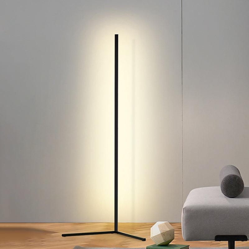 Modern Triangle Floor Light 1-Light LED Floor Standing Lamp with Acrylic Shade for Bedroom