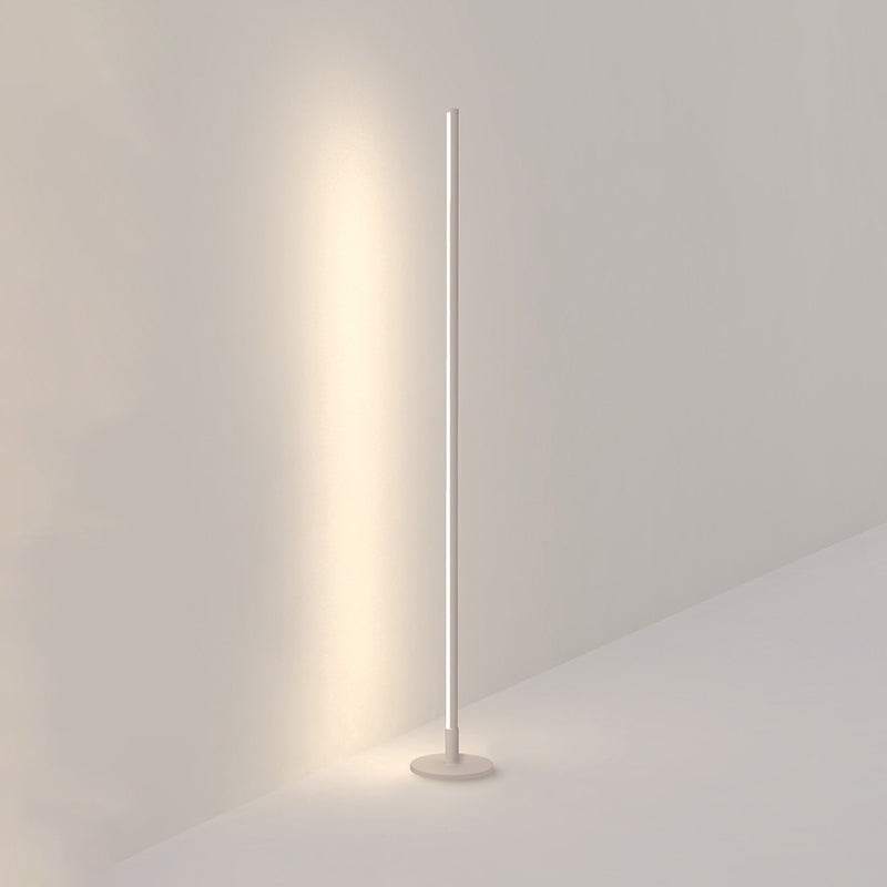 Metalen lineaire vorm Vloerverlichting Moderne 1-licht vloerbevestiging Lamp