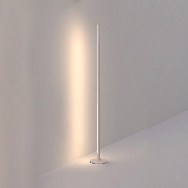 Metalen lineaire vorm Vloerverlichting Moderne 1-licht vloerbevestiging Lamp