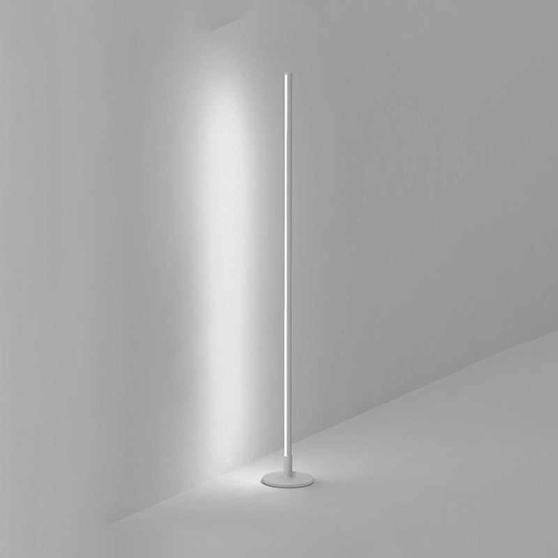 Metalen lineaire vorm Vloerverlichting Moderne 1-licht vloerbevestiging Lamp