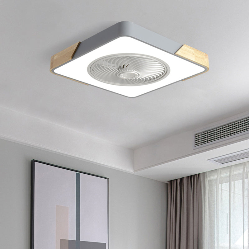 Modern Style Ceiling Fan Light 1-Light LED Ceiling Mount Light with Acrylic Shade