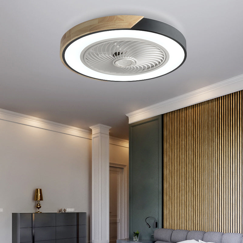 Modern Style Ceiling Fan Light 1-Light LED Ceiling Mount Light with Acrylic Shade