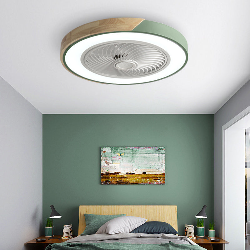 Modern Style Ceiling Fan Light 1-Light LED Ceiling Mount Light with Acrylic Shade