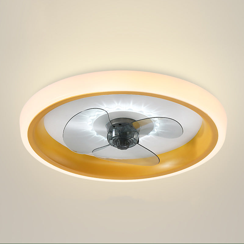 Modern Style Ceiling Fan Lighting Metal 1 Light Ceiling Fan Light for Kitchen