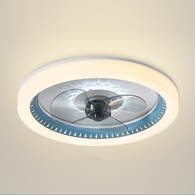 Modern Style Ceiling Fan Lighting Metal 1 Light Ceiling Fan Light for Kitchen