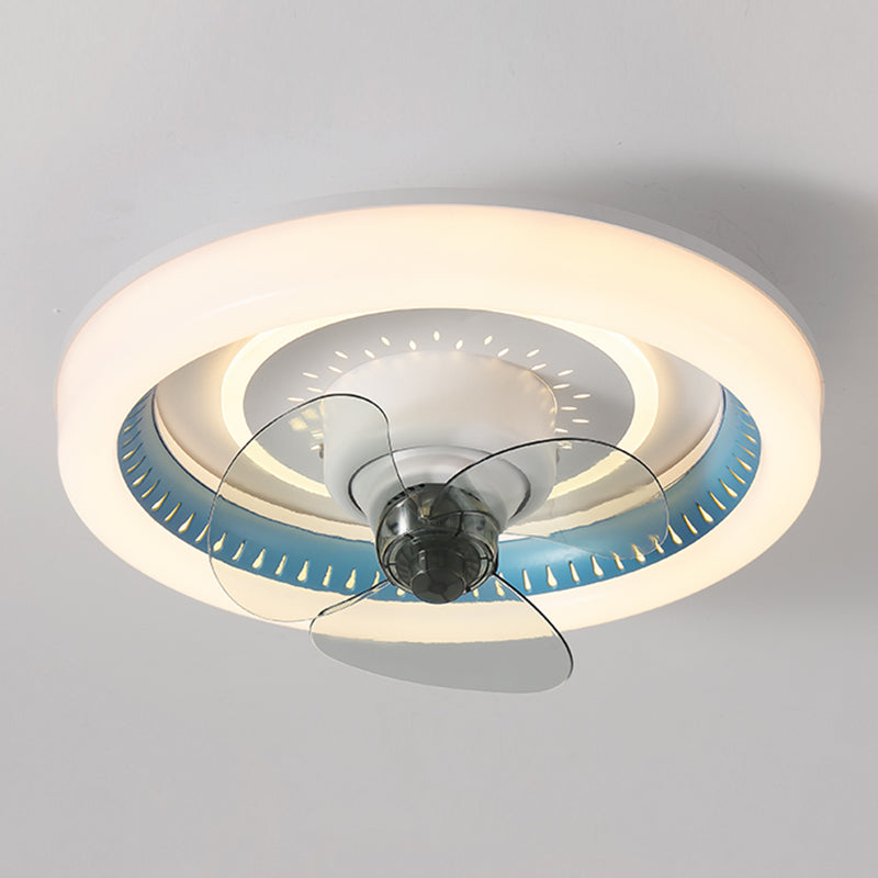 Modern Style Ceiling Fan Lighting Metal 1 Light Ceiling Fan Light for Kitchen