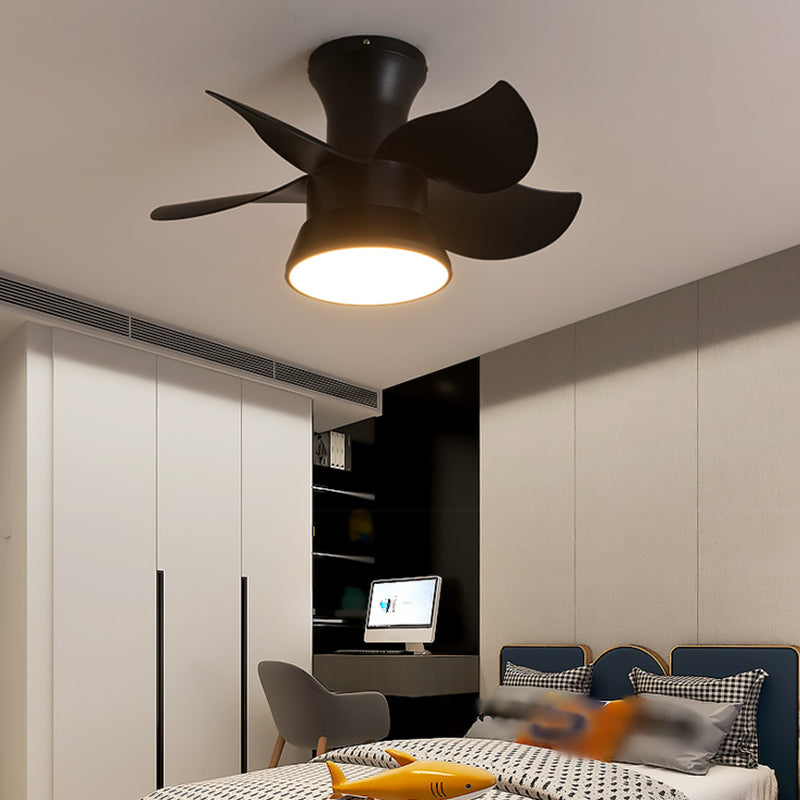 Modern Style Ceiling Fan Lighting Metal 1 Light Ceiling Fan Light for Children's Room