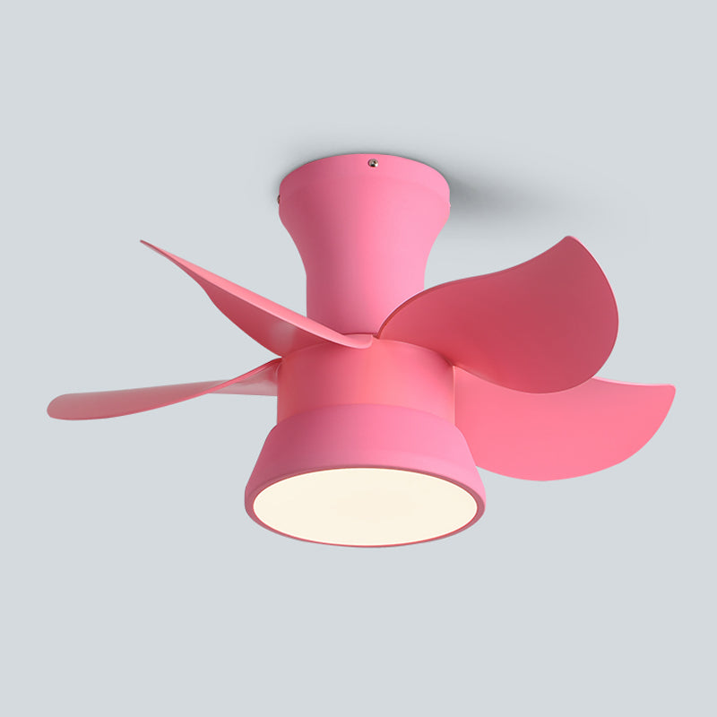 Modern Style Ceiling Fan Lighting Metal 1 Light Ceiling Fan Light for Children's Room