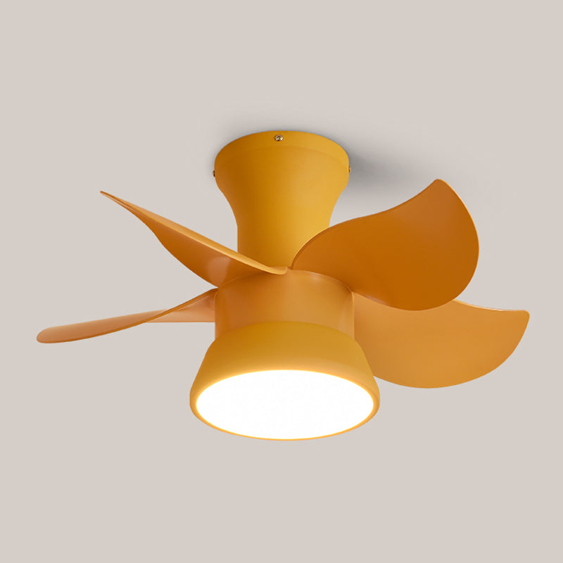 Modern Style Ceiling Fan Lighting Metal 1 Light Ceiling Fan Light for Children's Room