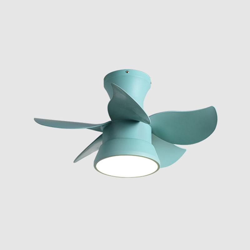 Modern Style Ceiling Fan Lighting Metal 1 Light Ceiling Fan Light for Children's Room