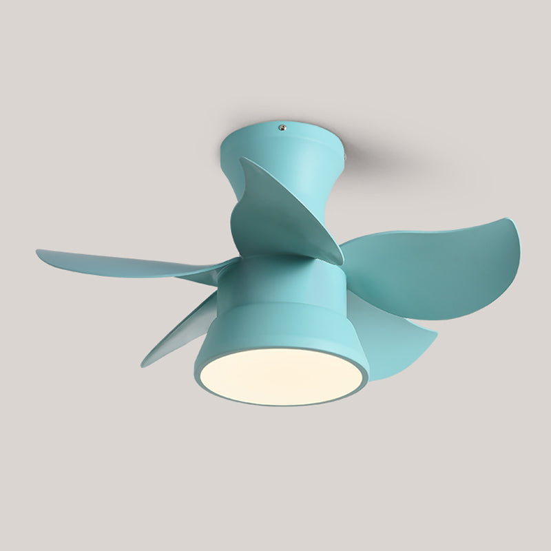 Modern Style Ceiling Fan Lighting Metal 1 Light Ceiling Fan Light for Children's Room