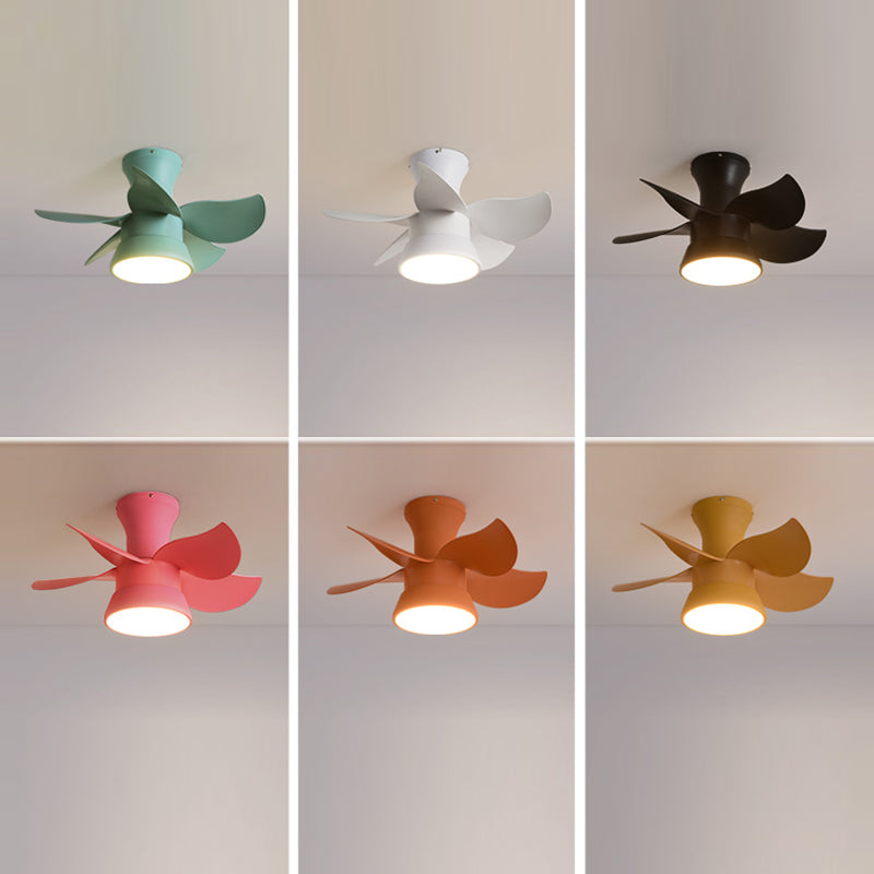 Modern Style Ceiling Fan Lighting Metal 1 Light Ceiling Fan Light for Children's Room