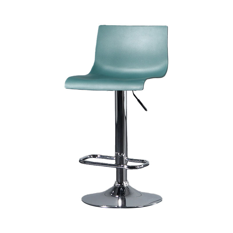 Contemporary Swivel Adjustable Height Stool Matte Finish Plastic Home Barstool