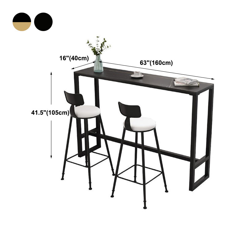 Modern Rectangle Top Counter Table 42-inch Height Table for Dining Room