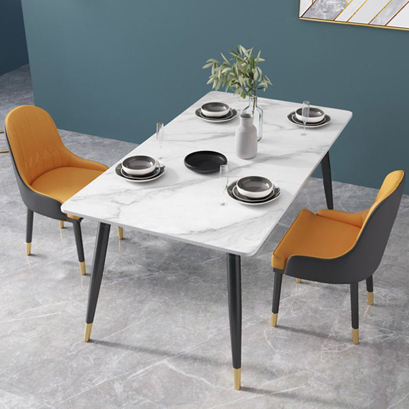 Modern Style Sintered Stone Dining Table Set 1/3/5/7 Pieces Dining Set for Home