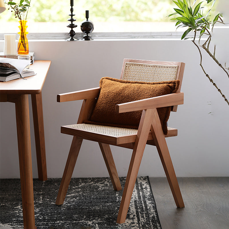 Modern Wood Kitchen and Dining Room Chair Open Back Dining Side Chair