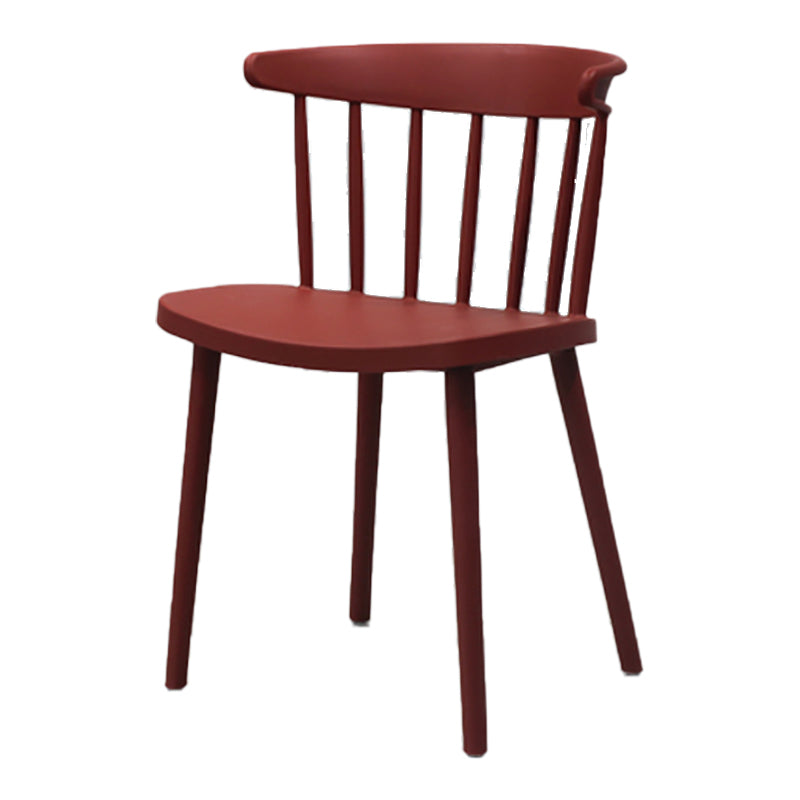 Modern Style Stackable Plastic Chair Windsor Back Folding Side Chair 16.5"x15"x29.9"