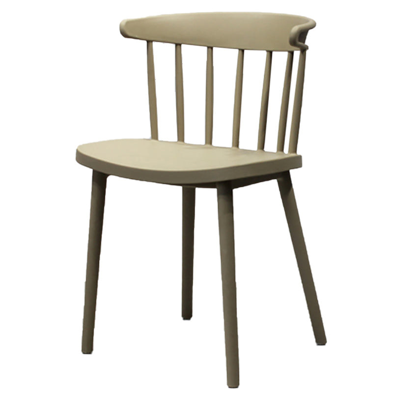 Modern Style Stackable Plastic Chair Windsor Back Folding Side Chair 16.5"x15"x29.9"