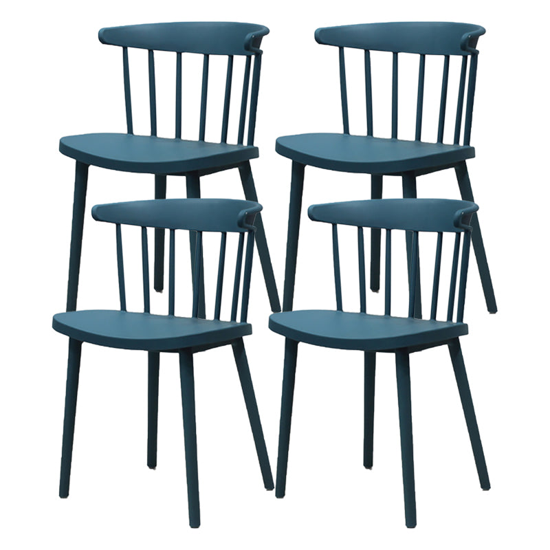 Modern Style Stackable Plastic Chair Windsor Back Folding Side Chair 16.5"x15"x29.9"