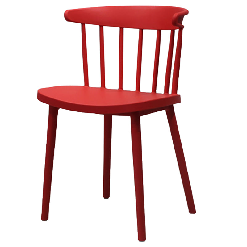 Modern Style Stackable Plastic Chair Windsor Back Folding Side Chair 16.5"x15"x29.9"